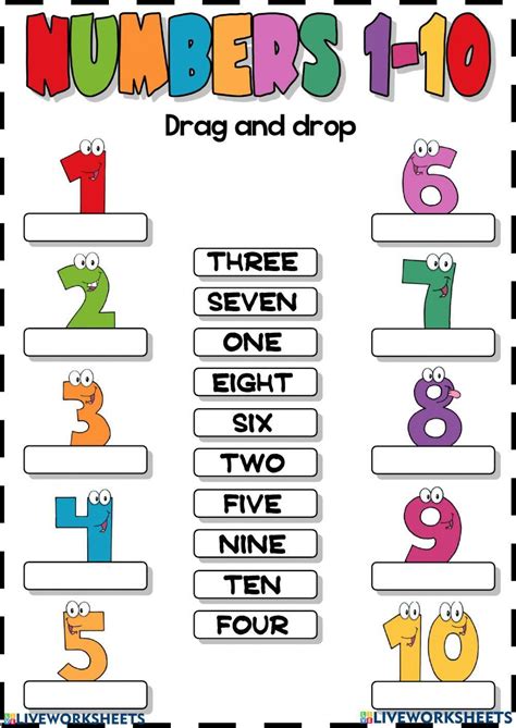 liveworksheets numbers